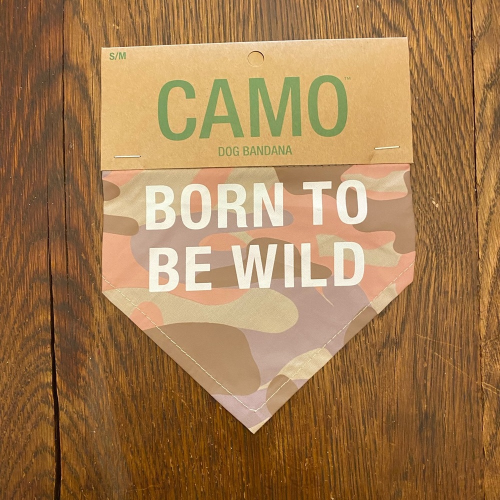 New S/M camo Dog bandana